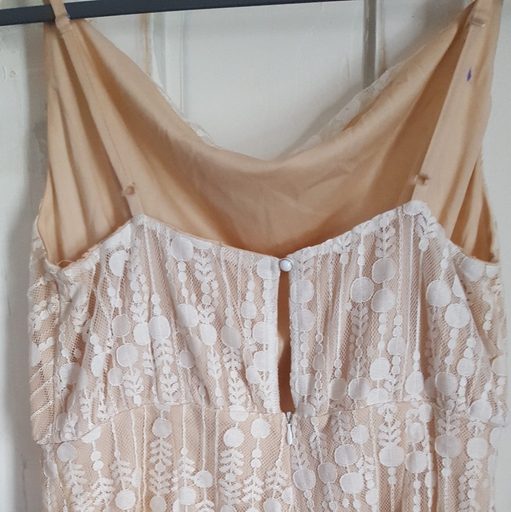 White and Creme Womens Romper